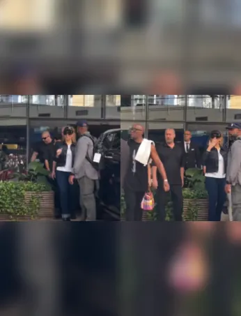 Fãs acompanharam a movimentação em frente ao hotel onde Mariah está hospedada.