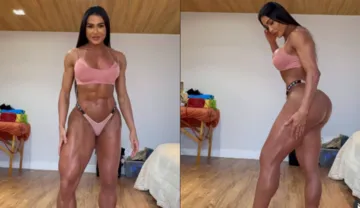 Imagem ilustrativa da imagem Gracyanne Barbosa rebate críticas sobre aparência das pernas