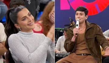 Imagem ilustrativa da imagem Léo Foguete dá "cantada" em Jade Picon no Altas Horas e diverte os fãs