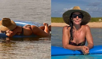 Imagem ilustrativa da imagem Ivete Sangalo exibe corpão de biquíni e ganha elogios; veja