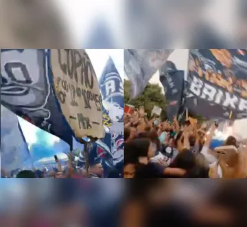 Imagem ilustrativa da imagem Vídeo: torcida lota Portal da Amazônia para jogo do Remo