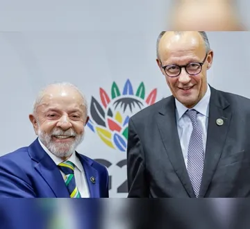 Imagem ilustrativa da imagem Chanceler alemão&nbsp;<span style="white-space: initial;">diz a Lula que não quis ofender brasileiros com fala sobre Belém</span>