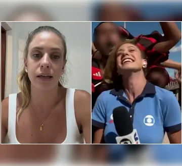 Imagem ilustrativa da imagem Quem é a repórter da Globo agredida ao vivo por torcedor do Flamengo
