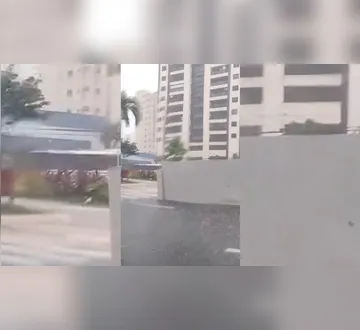 Imagem ilustrativa da imagem Trânsito: temporal derruba parada de ônibus e causa transtorno em Belém