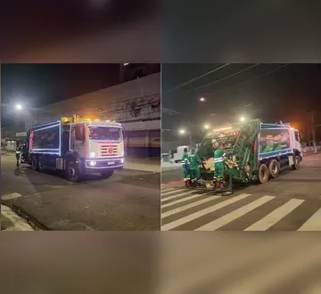 Imagem ilustrativa da imagem VÍDEO: caminhão de lixo é 'confundido' com o da Coca-Cola em Belém