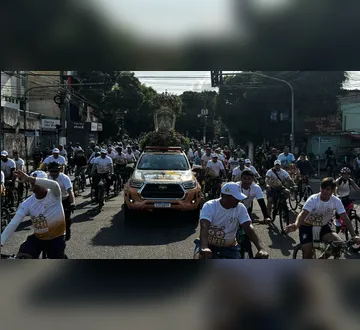Imagem ilustrativa da imagem Ciclo Romaria 2025 une fé e pedal nas ruas de Belém