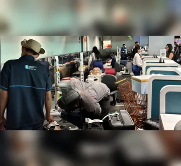 Imagem ilustrativa da imagem Pane provoca acúmulo de bagagens e atrasa voos no Aeroporto de Belém