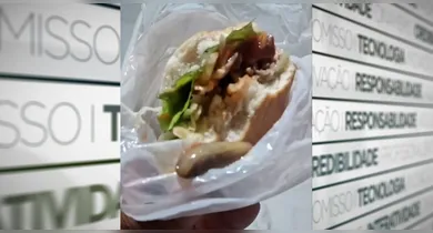 Consumidor encontra lesma no alface de lanche no Tenoné, vídeo viraliza e internautas transformam o susto em uma chuva de piadas.