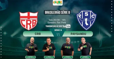 Imagem ilustrativa da notícia: Tem Jogo no DOL e na Clube: ouça CRB x Paysandu ao vivo