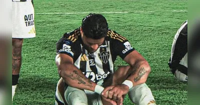 O atacante Hulk desperdiçou uma das cobranças de pênalti para o Galo.