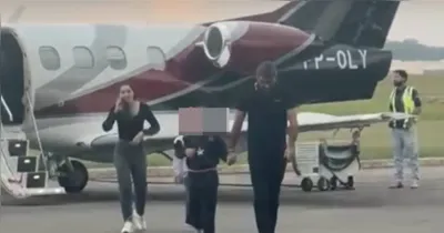 Imagem ilustrativa da notícia Vídeo: Daniel Santos e família usam avião de empresa que recebeu milhões de Ananindeua