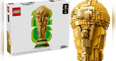 Imagem ilustrativa da notícia LEGO lança réplica da taça da Copa do Mundo para fãs de futebol
