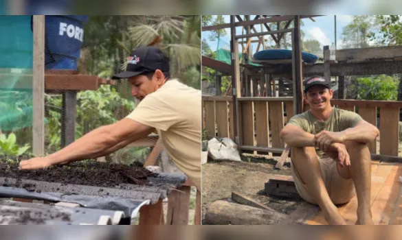 Imagem ilustrativa da imagem Paraense viraliza ao ensinar plantar cheiro-verde na telha