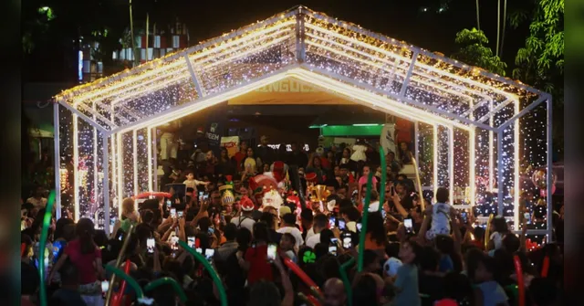 Imagem ilustrativa da notícia Belém acende espírito natalino e  encanta população