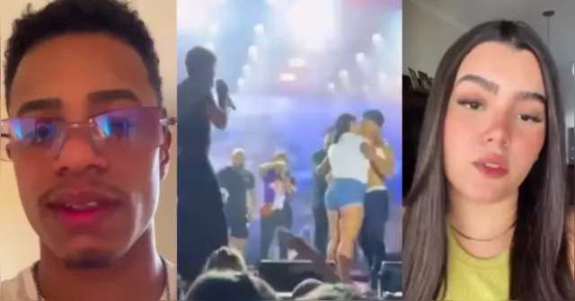 Imagem ilustrativa da notícia Vídeo: homem e ex se pronunciam após traição em show de Nattan