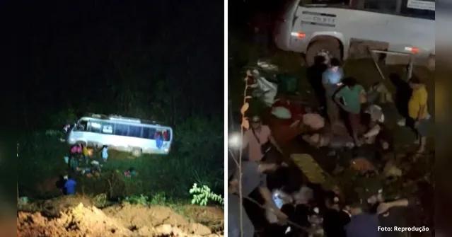 Imagem ilustrativa da notícia Duas pessoas morrem e 16 ficam feridas em acidente com micro-ônibus na Transamazônica