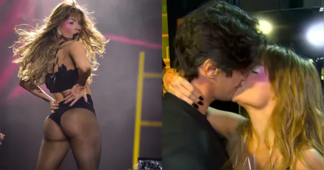 Imagem ilustrativa da notícia Quem é ele? Luísa Sonza ganha beijão do namorado no The Town