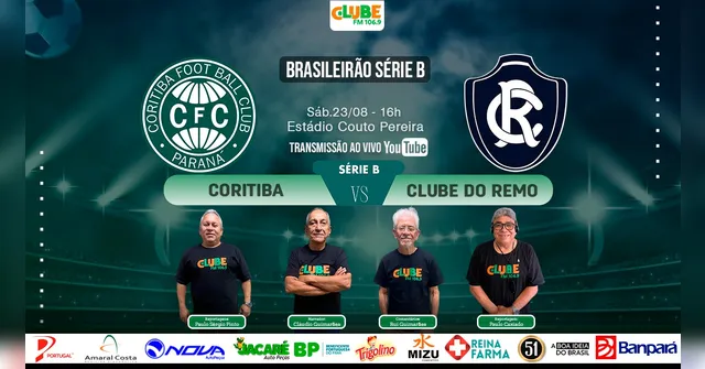 Imagem ilustrativa da notícia TEM JOGO NO DOL E NA CLUBE! Ouça Coritiba x Clube do Remo