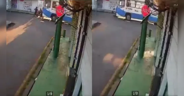 Imagem ilustrativa da notícia VÍDEO: Ônibus atropela motociclistas e faz vítimas fatais em Ananindeua