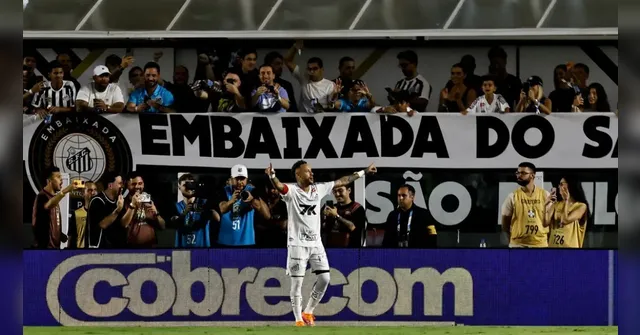 Imagem ilustrativa da notícia  Com atuação de Neymar, Santos vence Sport e deixa zona de rebaixamento