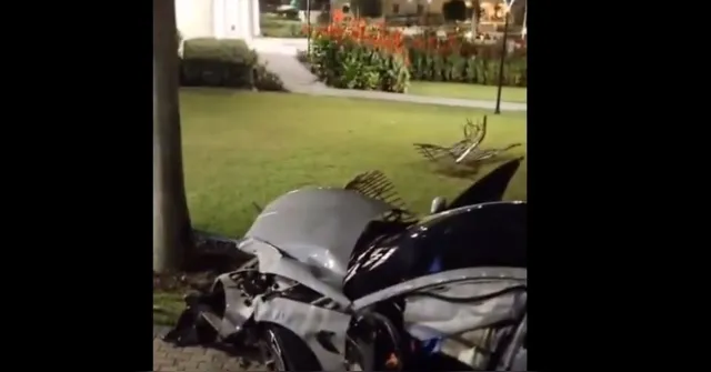Imagem ilustrativa da notícia Vídeo: carro de luxo colide contra muro e invade igreja na Centenário