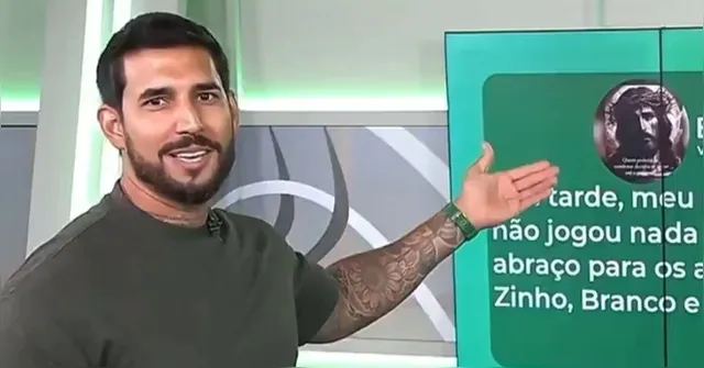 Imagem ilustrativa da notícia Jornalista escapa de pegadinha ao vivo no SBT e viraliza