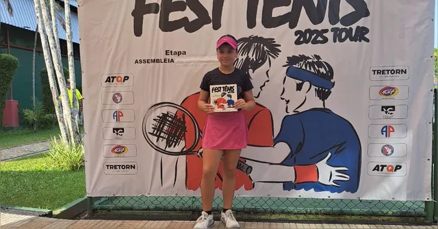 Imagem ilustrativa da notícia Tenista revelação no Pará é campeã no torneio Nordeste-Nordeste