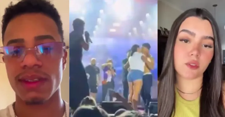 Imagem ilustrativa da notícia Vídeo: homem e ex se pronunciam após traição em show de Nattan