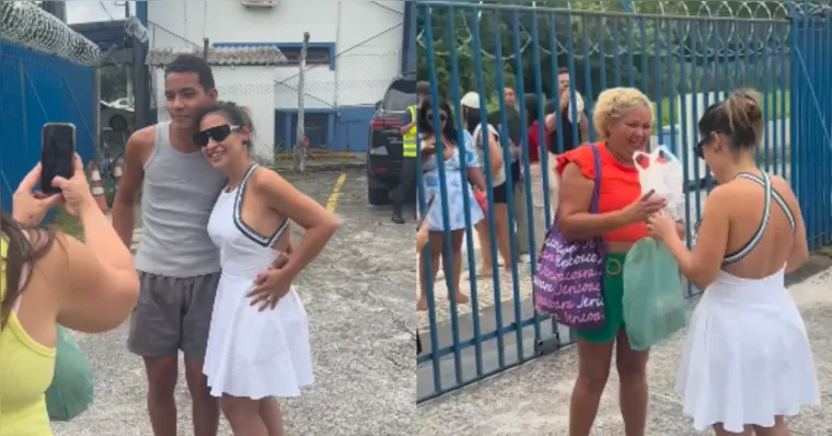 Imagem ilustrativa da notícia Simone Mendes atende fãs após chegar para show em Belém