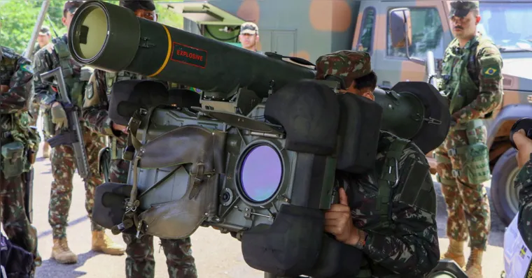 Imagem ilustrativa da notícia Exército treina defesa antiaérea e segurança para a COP30 em Belém