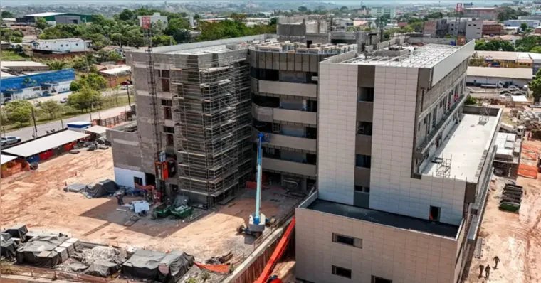 Imagem ilustrativa da notícia Obras do Hospital Materno-Infantil de Marabá alcançam 73%
