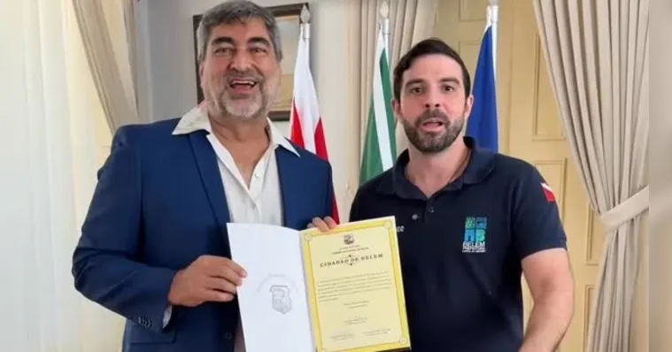 Imagem ilustrativa da notícia Zeca Camargo recebe título de Cidadão de Belém