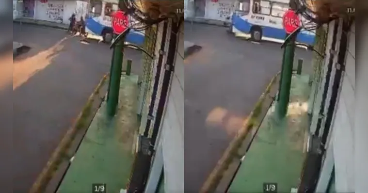Imagem ilustrativa da notícia VÍDEO: Ônibus atropela motociclistas e faz vítimas fatais em Ananindeua