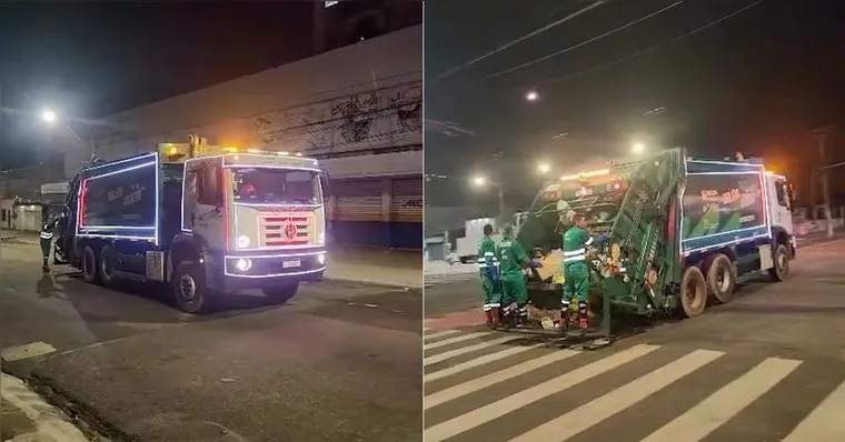 Imagem ilustrativa da notícia VÍDEO: caminhão de lixo é 'confundido' com o da Coca-Cola em Belém
