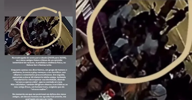 Imagem ilustrativa da notícia Caso de transfobia e racismo termina em agressão em bar de Belém