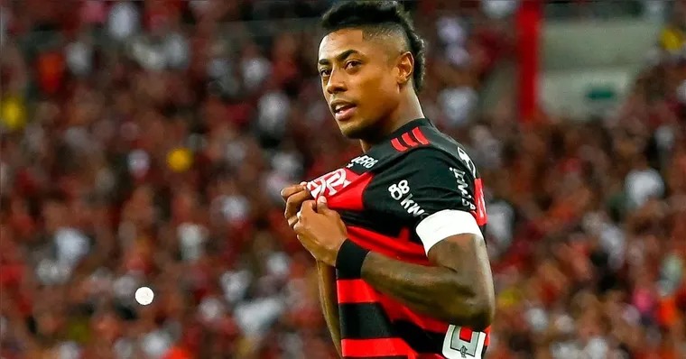 Imagem ilustrativa da notícia Bruno Henrique, do Flamengo, é suspenso com 12 jogos no STJD