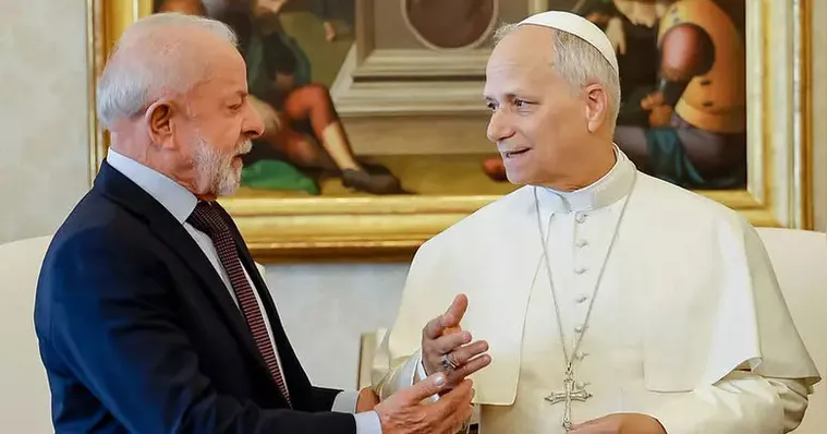 Imagem ilustrativa da notícia Lula se reúne com o papa Leão XIV no Vaticano pela 1ª vez