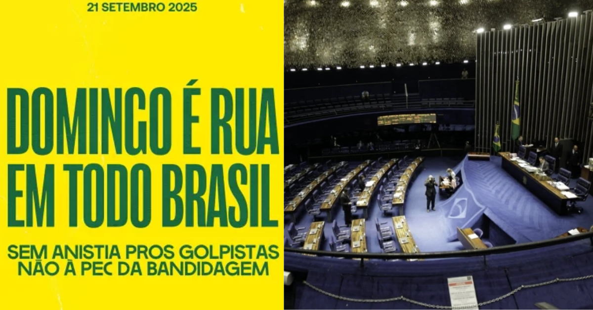 Ato contra PL da Anistia e PEC da blindagem será realizado em Belém