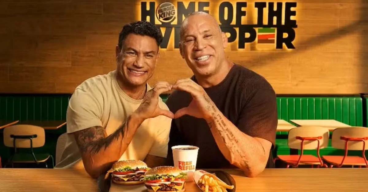 Popó e Wanderlei Silva selam a paz e ironizam briga em comercial