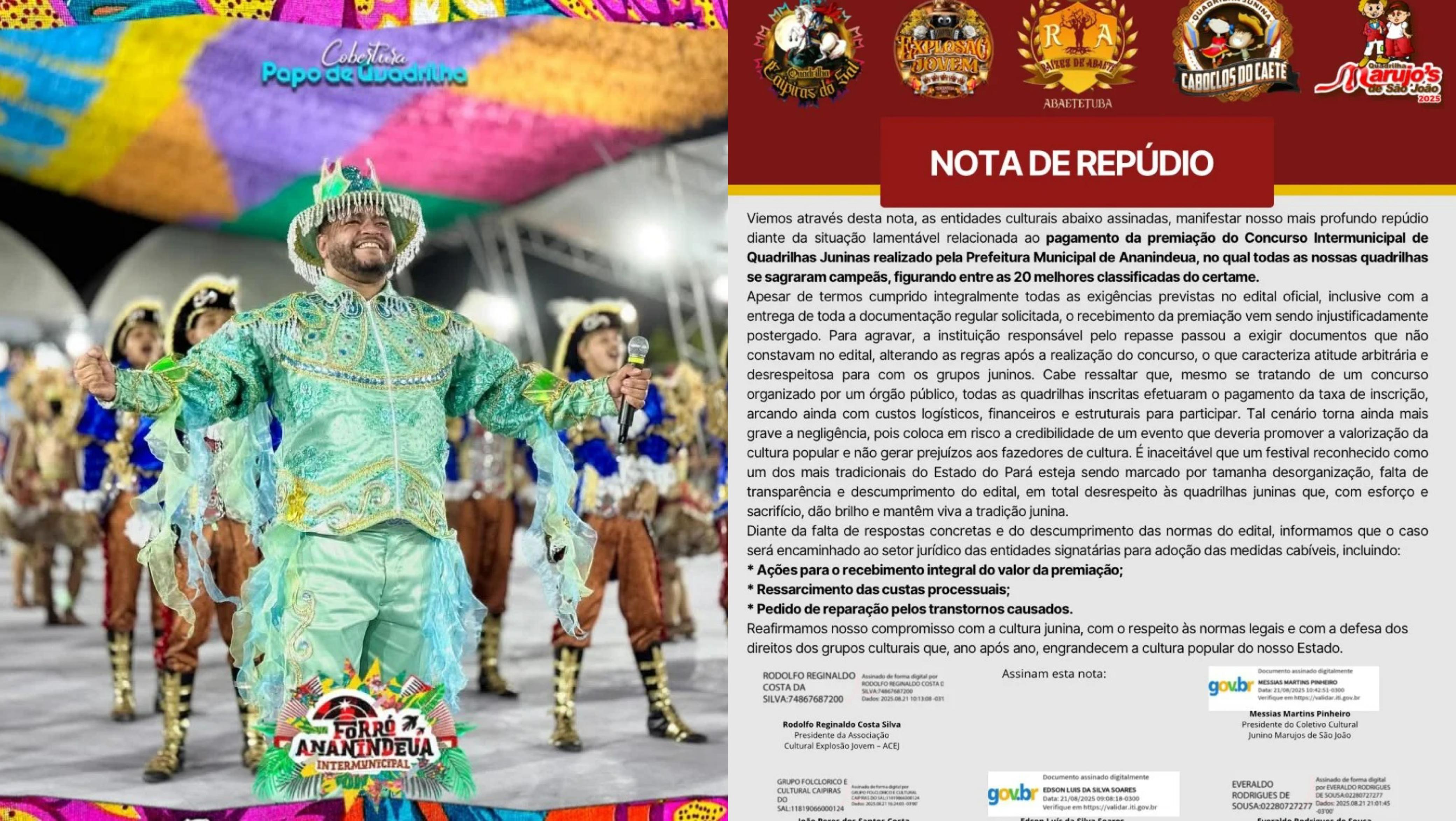 A revolta dos representantes culturais vai além do prejuízo financeiro: a falta de comprometimento da Prefeitura de Ananindeua.