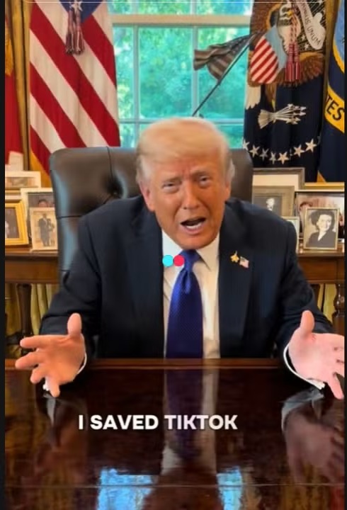 Trump volta ao TikTok e afirma ter "salvado" a plataforma