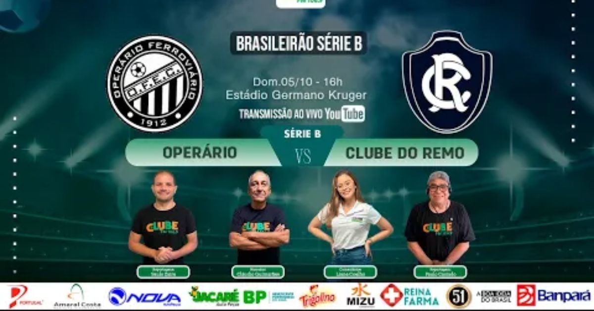 Tem jogo no DOL e na CLUBE: ouça Operário-PR x Clube do Remo