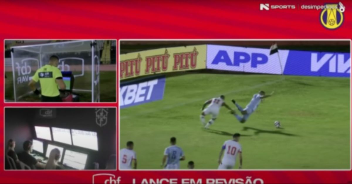 Análise do VAR explica motivo da anulação do pênalti ao Paysandu