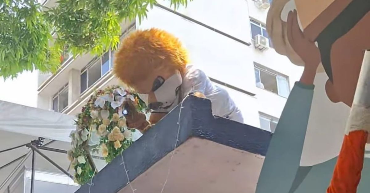 Mascote do Remo faz provocação ao Paysandu no Círio de Nazaré