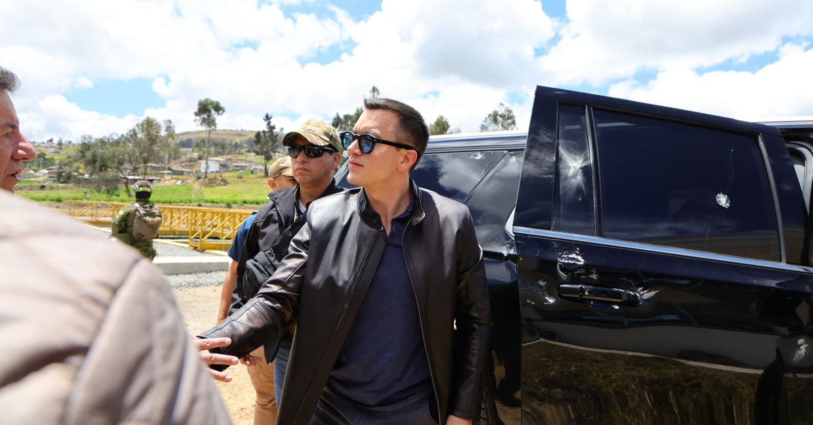 Daniel Noboa, presidente do Equador, é alvo de grave atentado