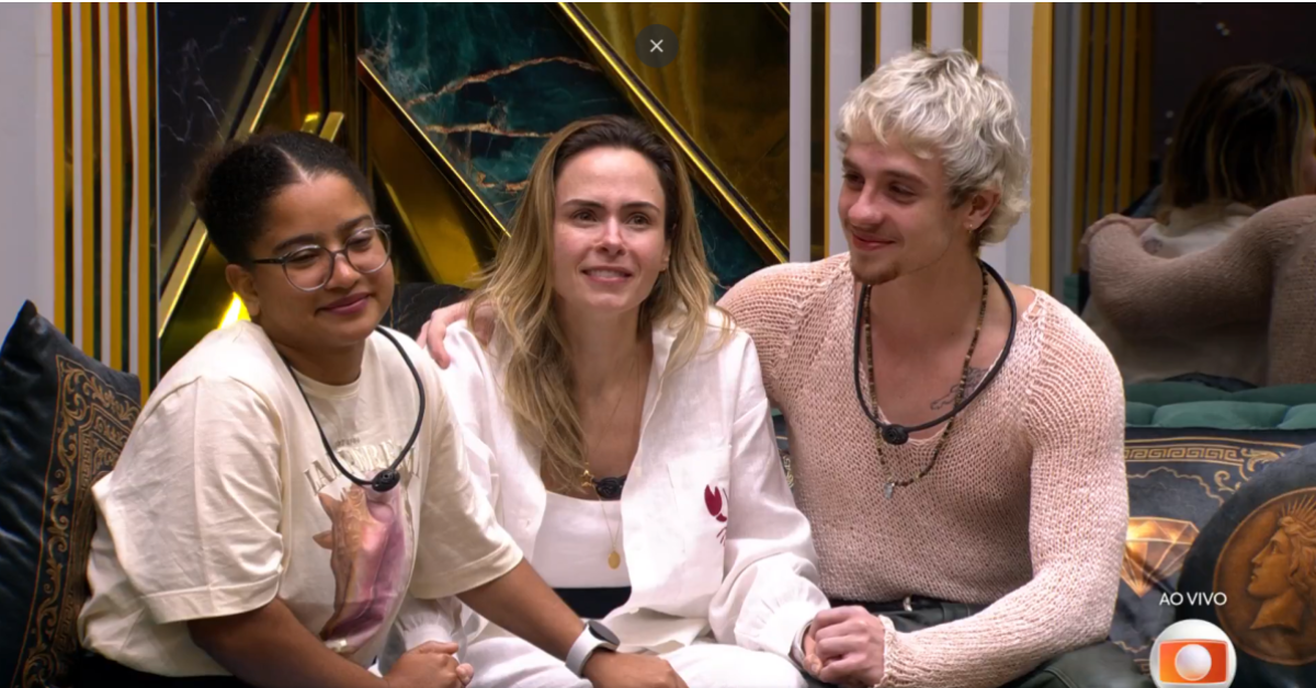 Top 3 do BBB 26 aguarda decisão do público na grande final desta terça-feira (21), que definirá o vencedor da edição.