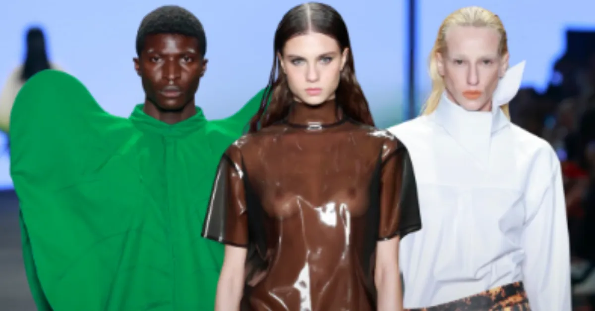 Modelos desfilam criações da Normando com elementos naturais no Rio Fashion Week