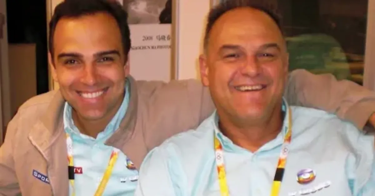 Tadeu Schmidt ao lado do irmão Oscar Schmidt.