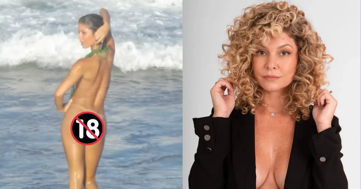 Bárbara Borges publicou foto de costas, nua em praia, destacando sua pele bronzeada e celebrando o empoderamento feminino