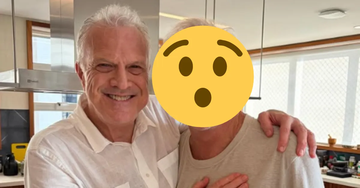 Alberto Bial e Pedro Bial em registro raro; internautas destacam a semelhança física entre os irmãos